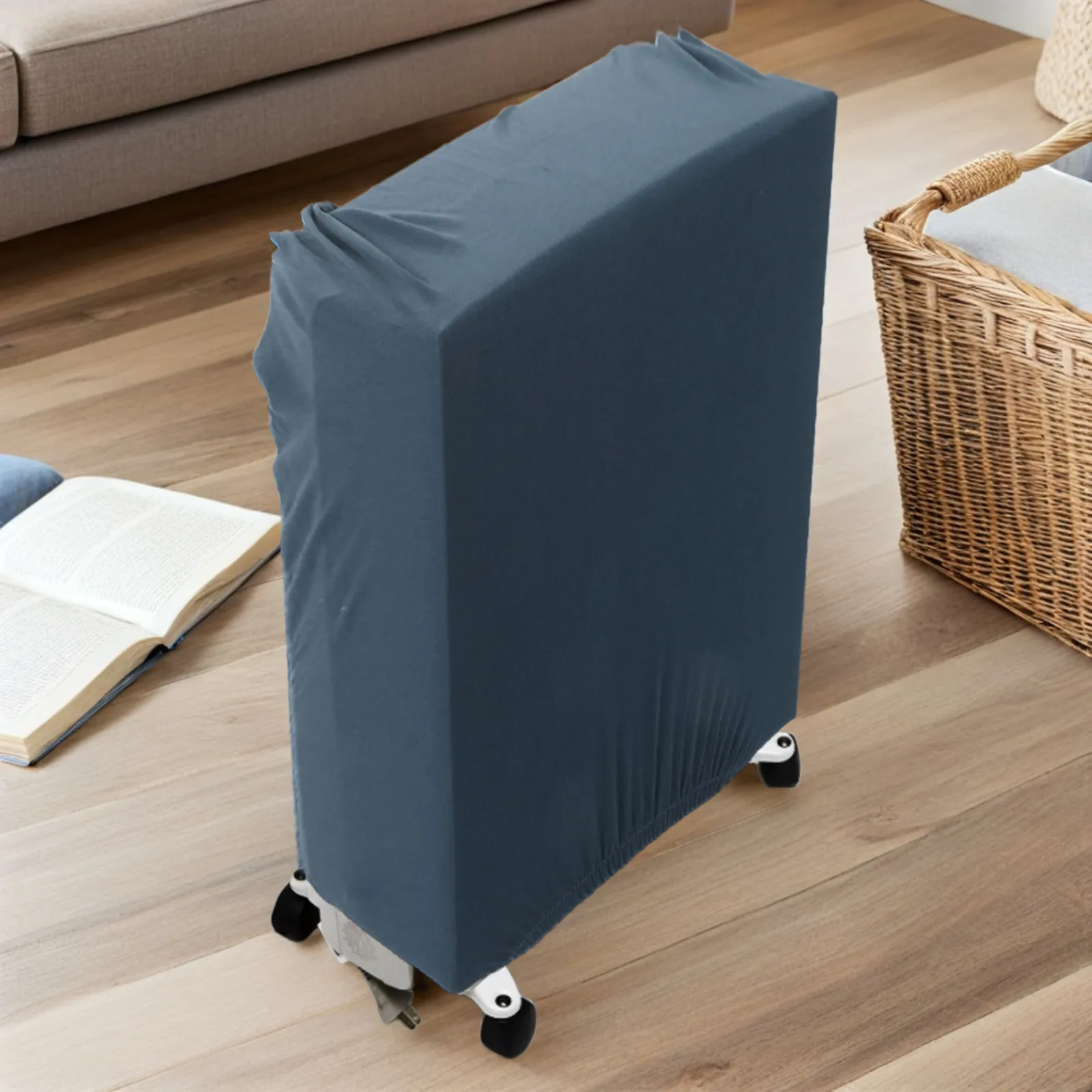 Elastic Heater Cover Radiator Fabric Dustproof Protector Stretchable Fit Home Outdoor 24.4x22.8x2in Extend Heater Lifespan