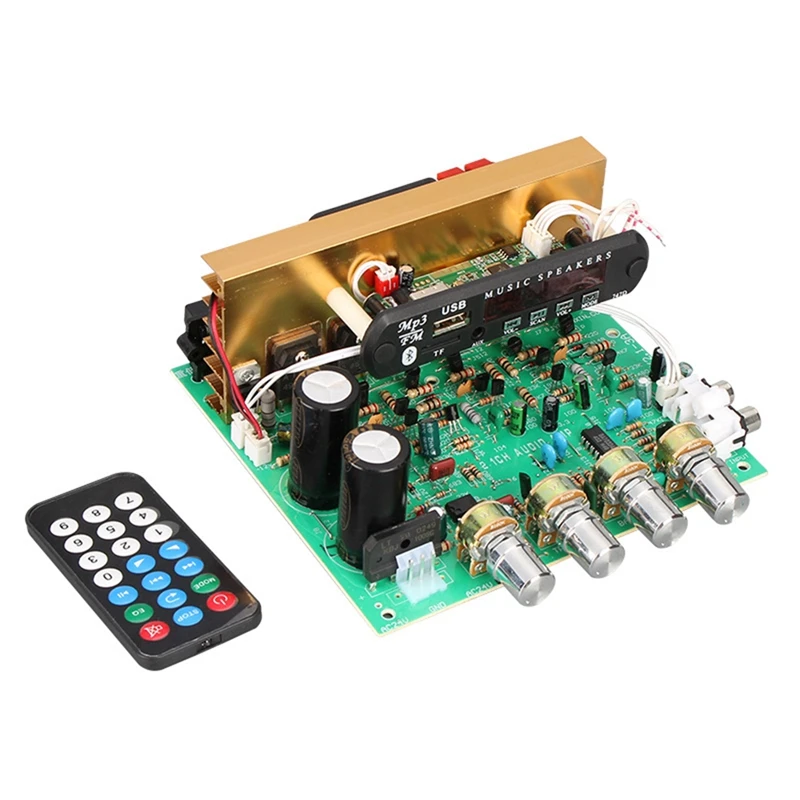 

Bluetooth Amplifier Board 100W X 3 High Power Can Be Inserted Into The U Disk TF Card 3.5 Audio Amplifier Board