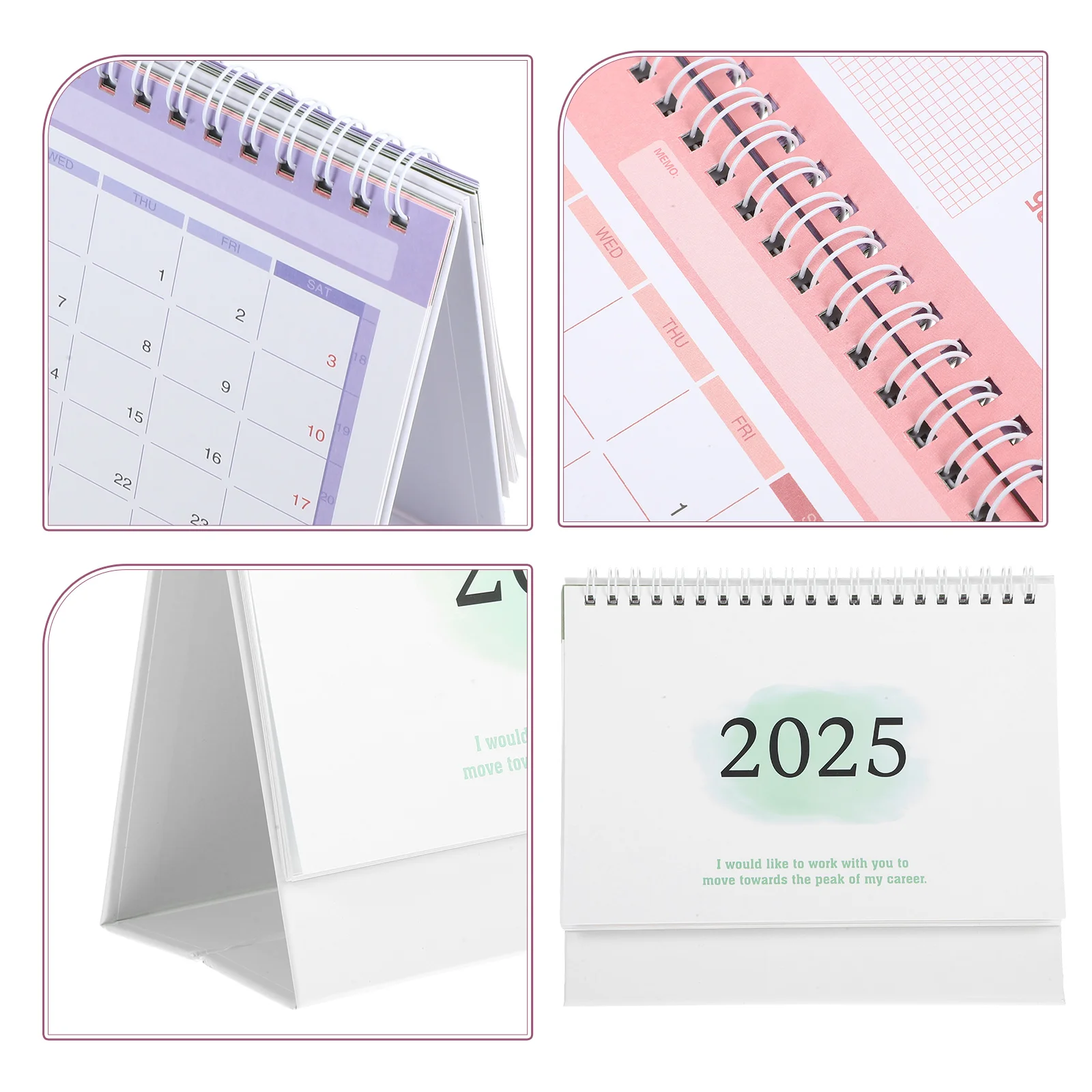 2025 Bureaukalender Kantooraccessoires Mini Klein Papier Decoratief Staande Notitie