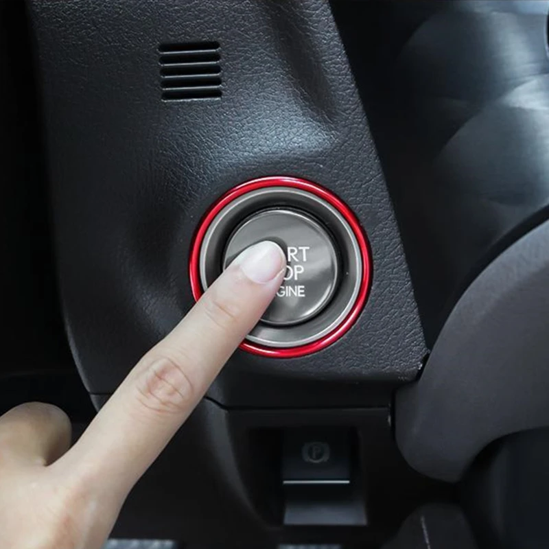 

Car Start Button Clock Decorartion Ring Interior Sticker Styling Accessories For Lexus ES NX UX RX 200 250 300H 350 2018-2024