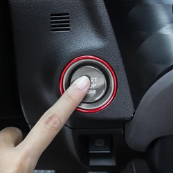 Car Start Button Clock Decorartion Ring Interior Sticker Styling Accessories For Lexus ES NX UX RX 200 250 300H 350 2018-2024