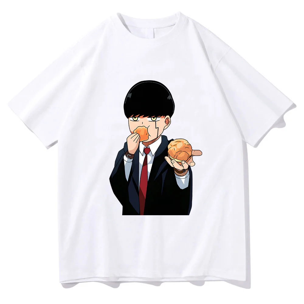 Hot Anime Mashle Magic And Muscles Burnedead Mash Funny Graphic Print 100% Cotton Tshirt Men Oversized T-shirts Male T Shirt