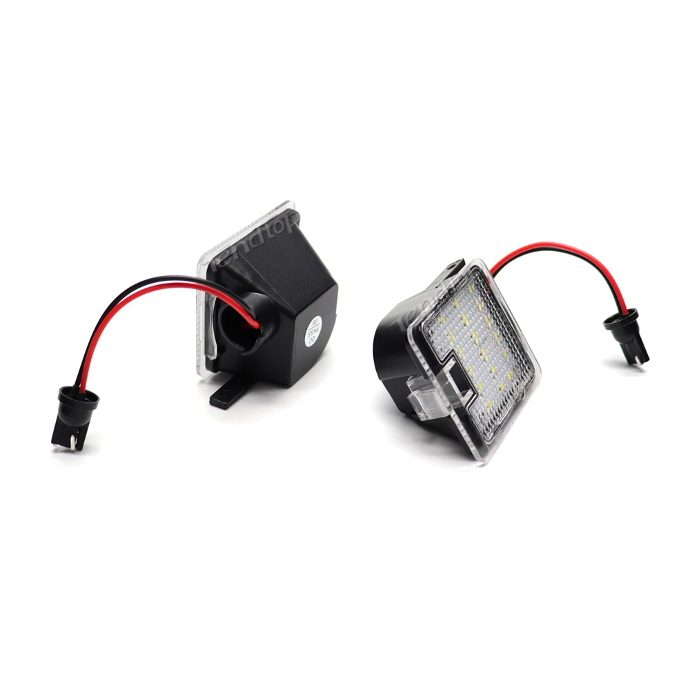 2Pcs LED Under Side Mirror Puddle Light For Ford SMax CMax Kuga Escape Monde 4 Focus 3 Grand 2