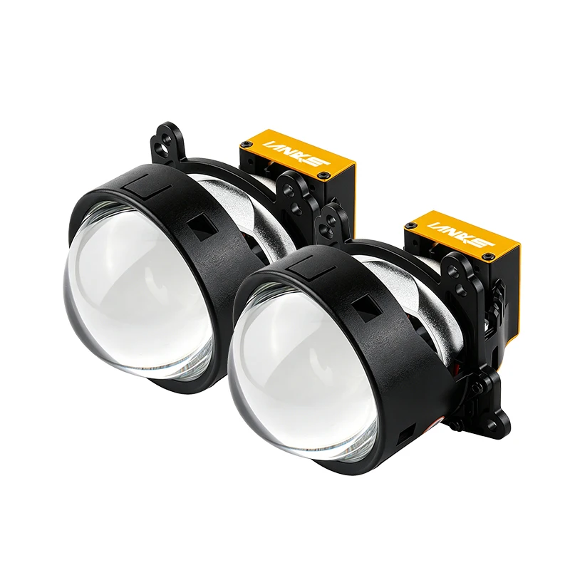 SANVI 3inch  A45 Bi LED Projector Lenses 12V 90W 6000K Headlight Angel Eye Mask For H4 H7 9005 9006 Auto LED Light Retrofit NEW