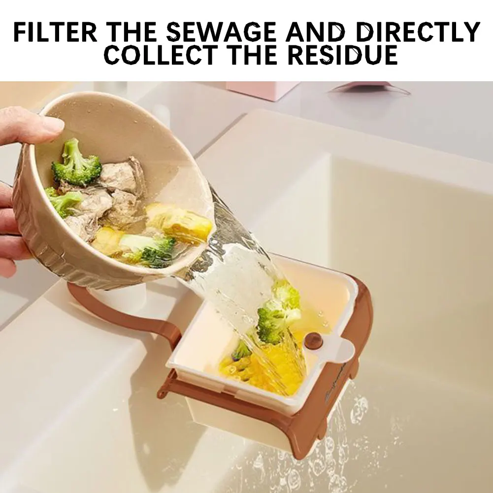 Hangable Kitchen Drainer Self-Cleaning Sink Food Catchers Multi-Functional Draining Basket Trash Catchers Kitchen Accessories