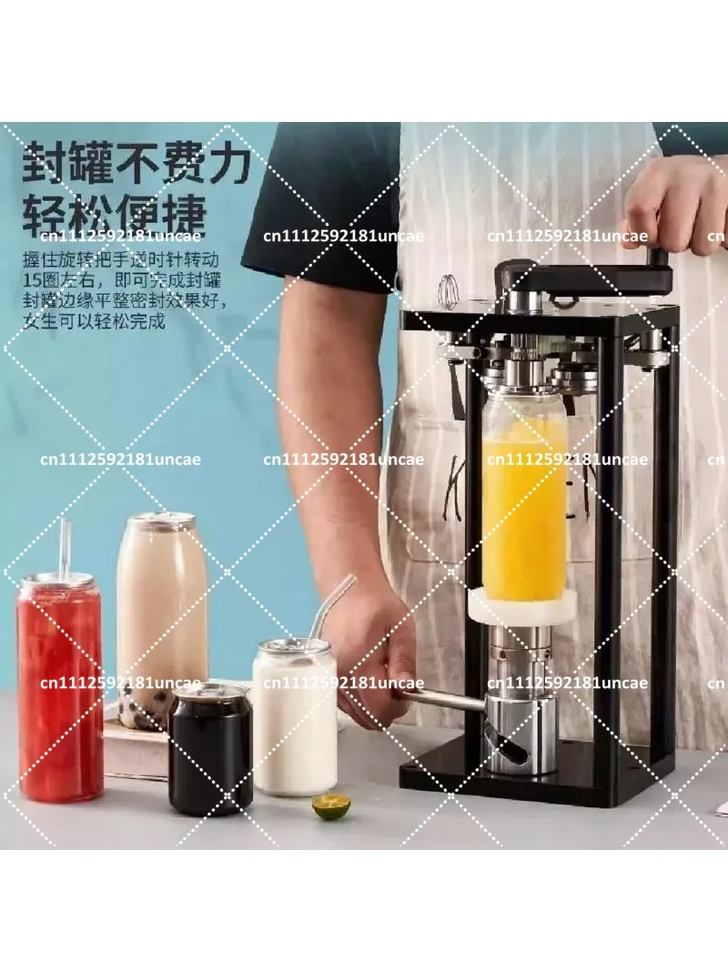 Manual Can Sealer Portable Bottle Capper Hand Capping Tool for Home Brewing Craft Beverage