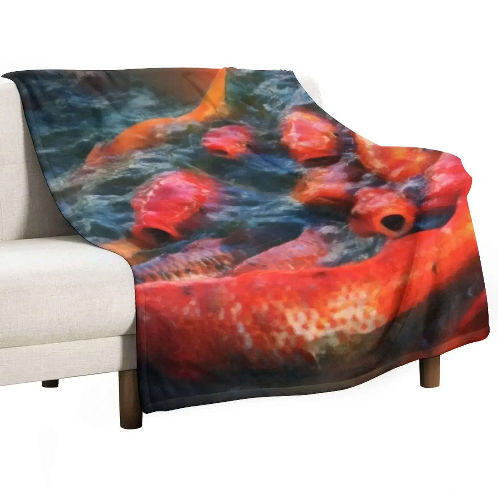

Плед Koi Fish для декоративного дивана, кровати, одеяла