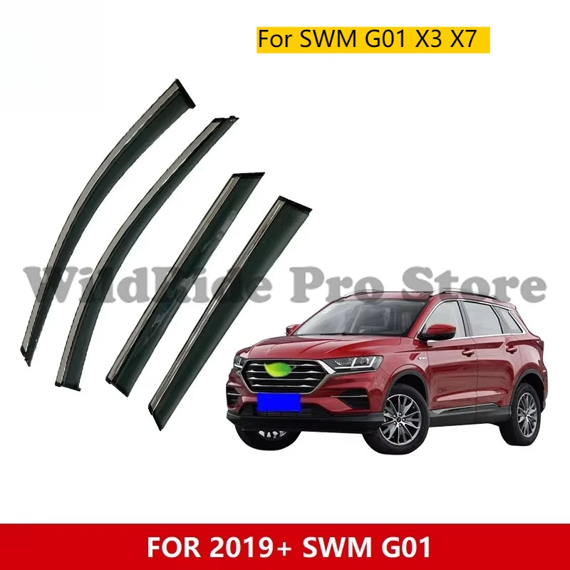 

WINDOW VISOR for SWM G01 X3 X7 Car Door Rain Guard Side Window Sun Visor Wind Deflector