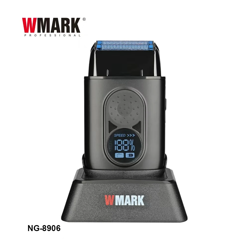 wmark-ng-8906-regolabarba-professionale-per-uomo-9500rpm-con-base-di-ricarica-corpo-in-metallo-display-led-e-sterilizzazione-uv