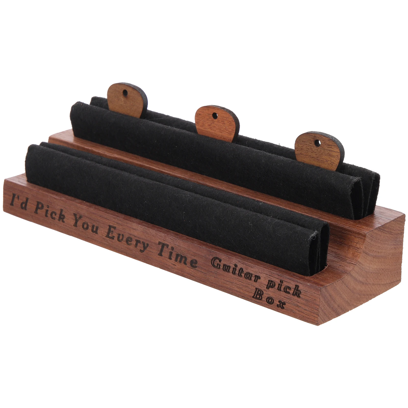

Pick Holder Storage Box Guitar Plectrum Cool Unique Picks Wooden Accessories Gifts for Players Heavy