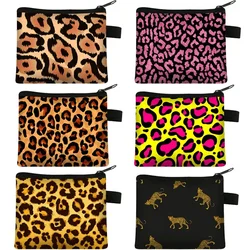 Women Short Wallets New Vintage Fashion Leopard Prints Coin Purse For Girls Clutch Bag Ladies Card Holder Clutch Bag