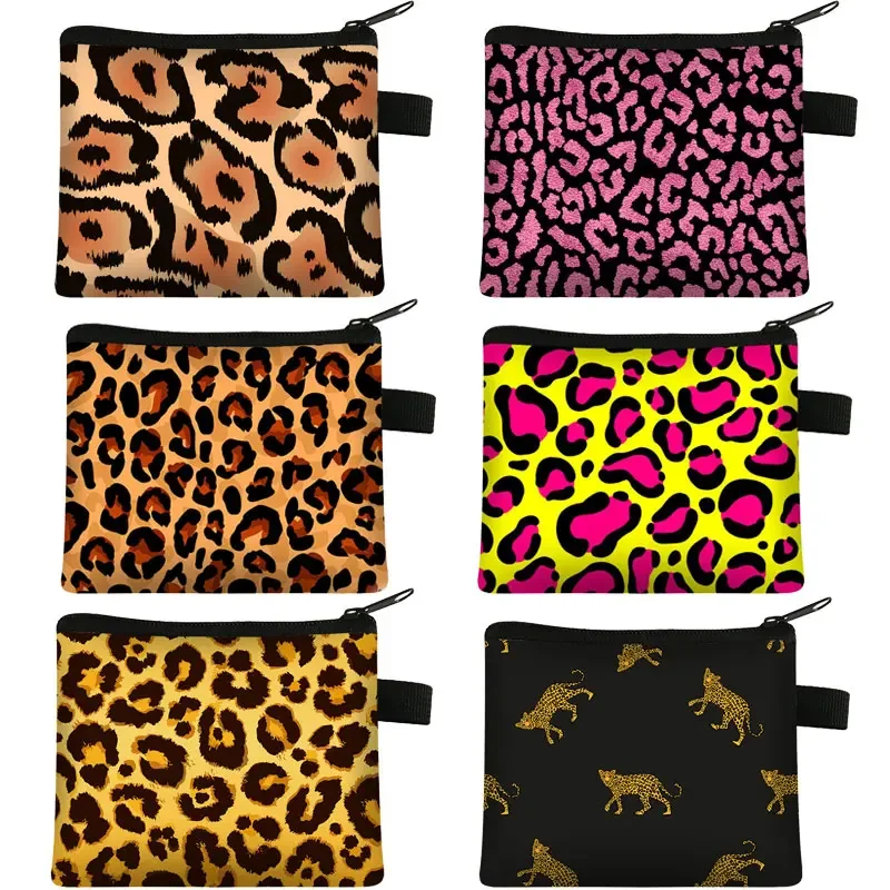 Women Short Wallets New Vintage Fashion Leopard Prints Coin Purse For Girls Clutch Bag Ladies Card Holder Clutch Bag