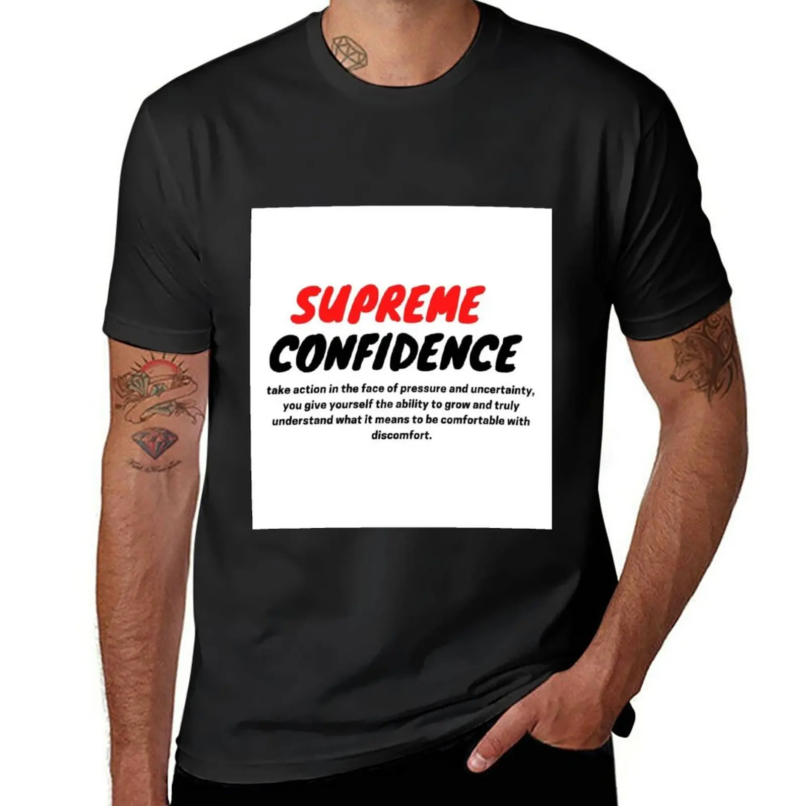 INSPIRATIONAL CONFIDENCE T-Shirt quick-drying oversized kawaii clothes t shirts for men cotton