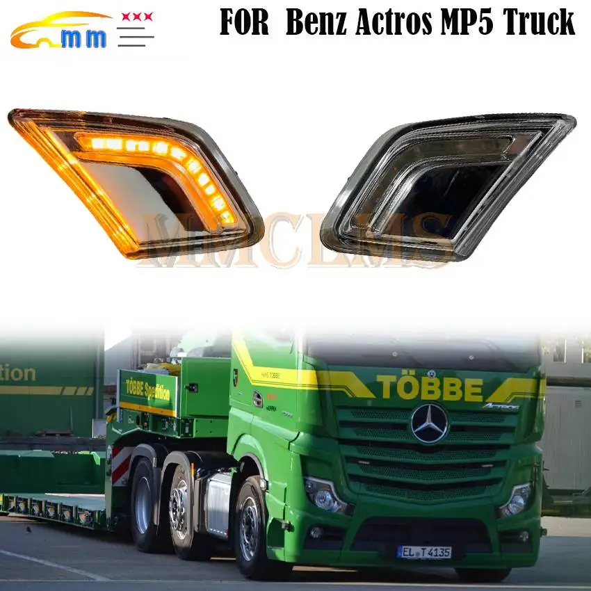 1 Pcs LH 9608201421 RH 9608201521 For Benz Actros MP5 Truck Body Parts Led Side Lamp Front Turn Signal Light