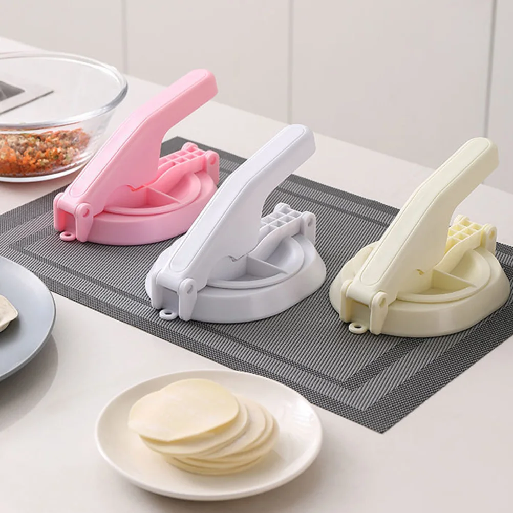 

1pc Dumpling Wrapper Mold Lattice Press Tool for Skin Making Household Kitchen Dough Pressing Mold Food Grade Plastic Wonton