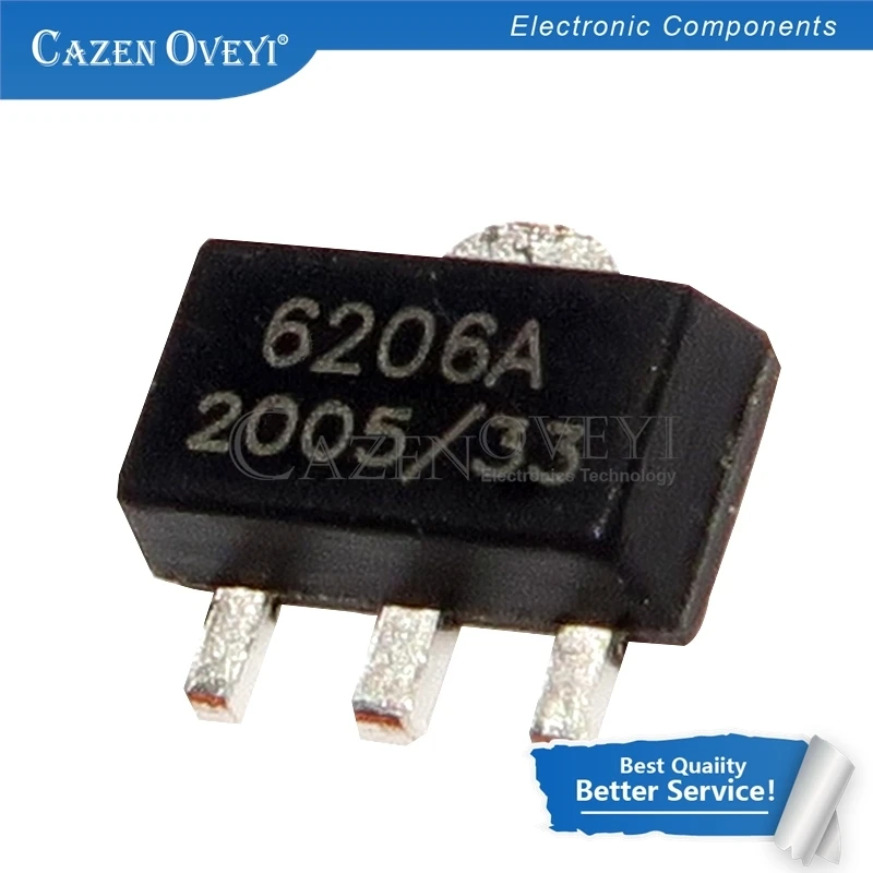 

IC Chipset 20pcs/lot XC6206P332PR XC6206P332 XC6206 3.3V SOT-89 In Stock