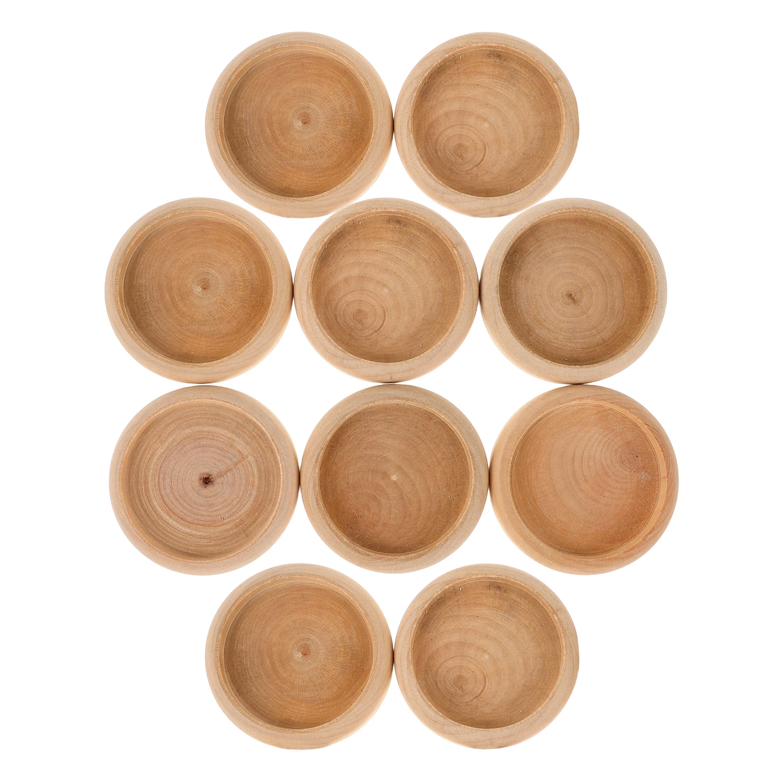 

10 pcs Wooden Base For Sewing Needle Cushion Solid Wood Mini Artware Display Stand Reusable Pin Holder Diy Material Sewing Tool