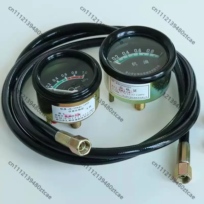 Oil Pressure Gauge Visual Oil Pipeline Instrument For Loader Forklift Truck Agricultural Vehicle Diesel Engine