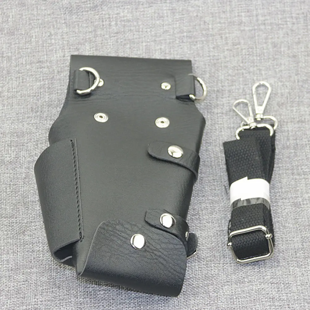 Professional Barber Scissors Waist Bag Black Multifunction Tool Organizer Pouch for Hairdressers Hairstylist