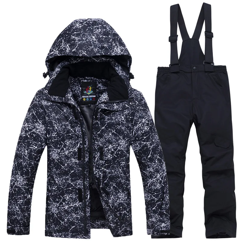 

Winter -30℃ Children‘s Ski Suit Professional Skiing Snowboarding Jacket and Pants Boy's and Girl's Snow Suit Warm Waterproof