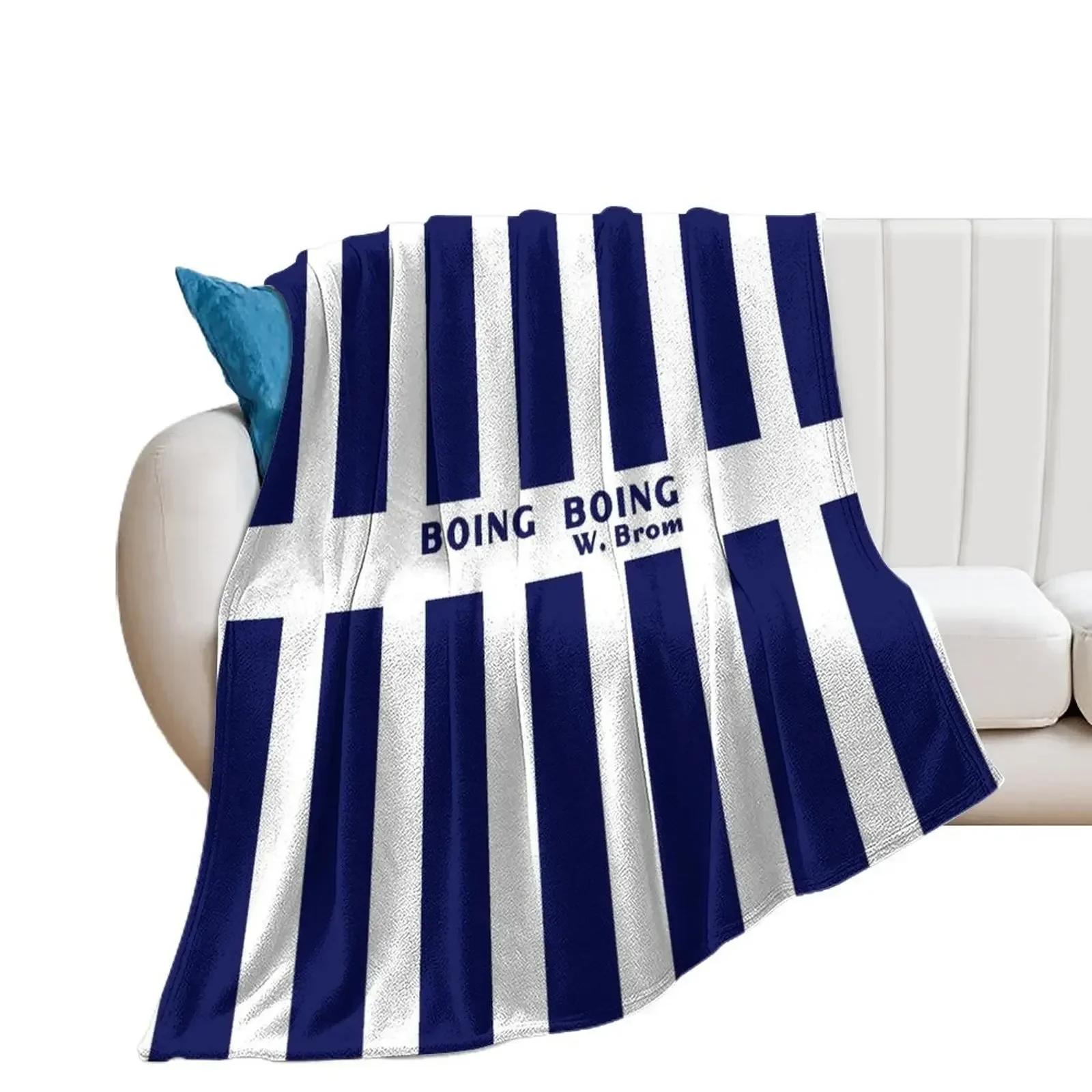 Boing Boing - W.Brom Throw Blanket Retros Soft Plaid Blankets