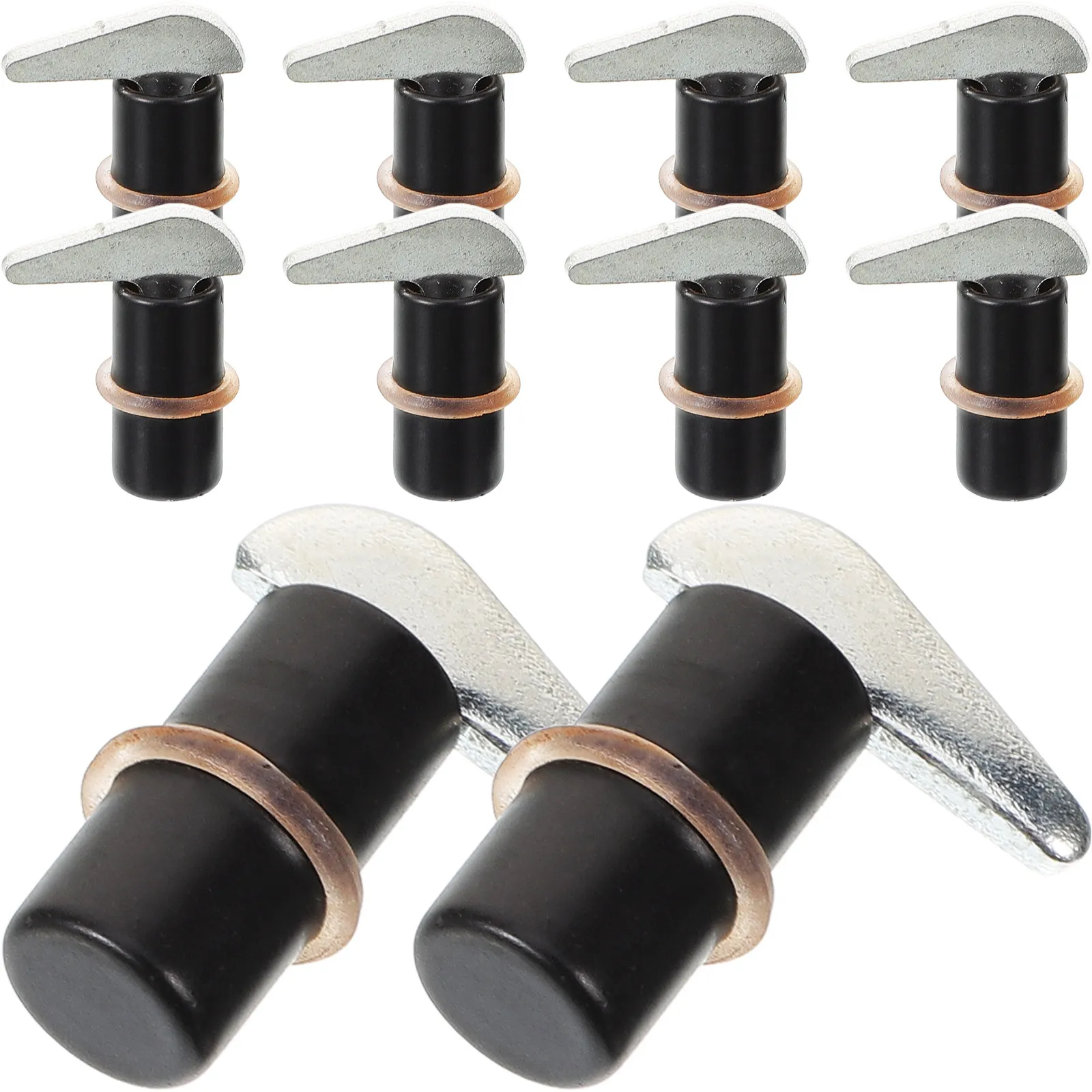 Metal Shelf Pegs 10 Piece Sturdy Cabinet Support Pins Easy Install for Bookshelves Cabinets Display Cases
