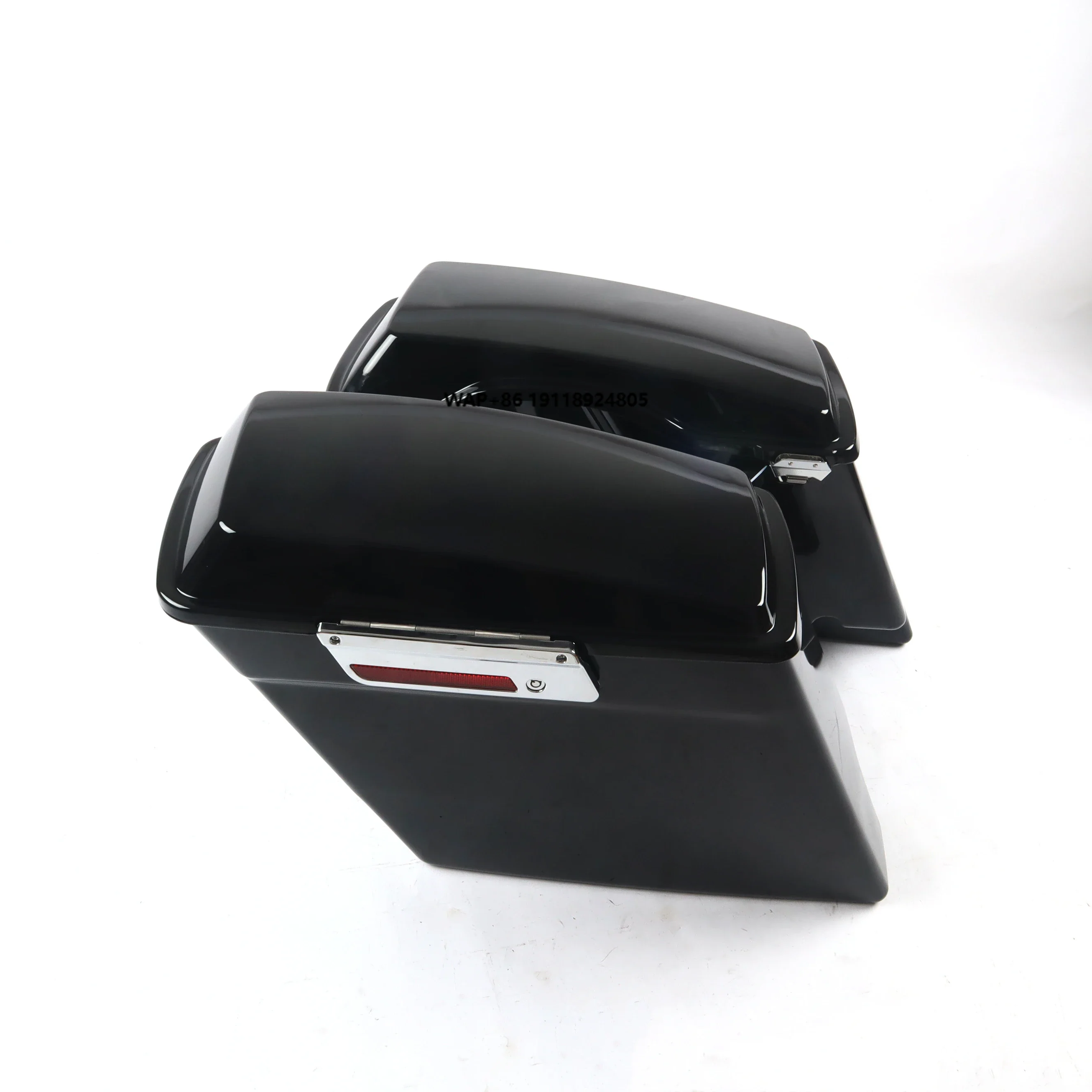 

Vivid Black Extended Stretched for Touring 1994-2013 Motorcycle Hard Saddlebags