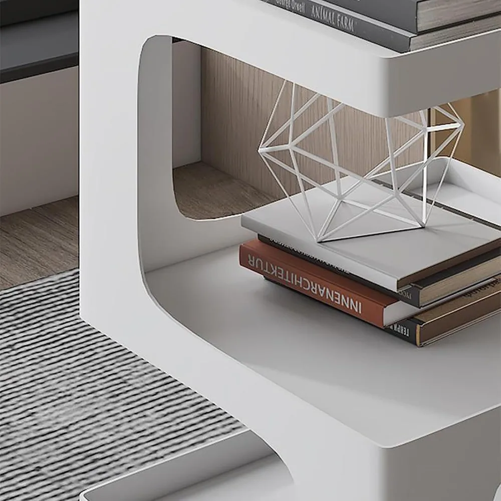 Zeitgenössischer schwarzer Nachttisch: Schlanker und minimalistischer Nachttisch für Schlafzimmer