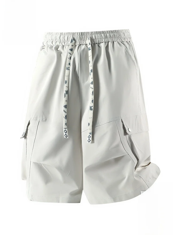 

Мужские летние спортивные брюки Paul Frank из ледяного шелка, тонкие, повседневные, быстросохнущие, свободного прямого кроя, с карманами