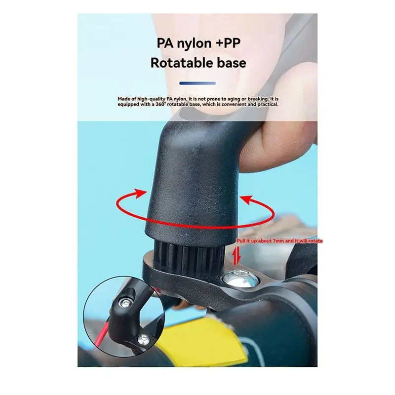 ZOYOSPORTS Bicycle Handlebar Rearview Mirror Rotatable Bike View Mirror For Mountain Road Bike Motorcycle Scooter-AA85