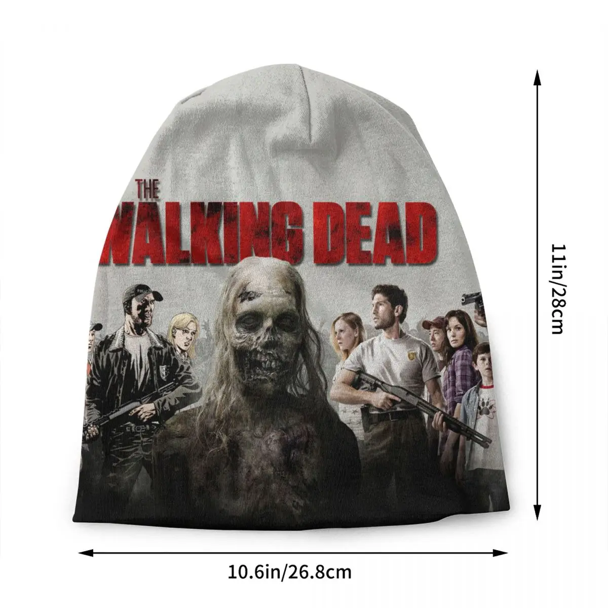 The Walking Dead Skullies Beanies Caps Men Women Unisex Trend Winter Warm Knitted Hat Adult Horror Zombie TV Show Bonnet Hats