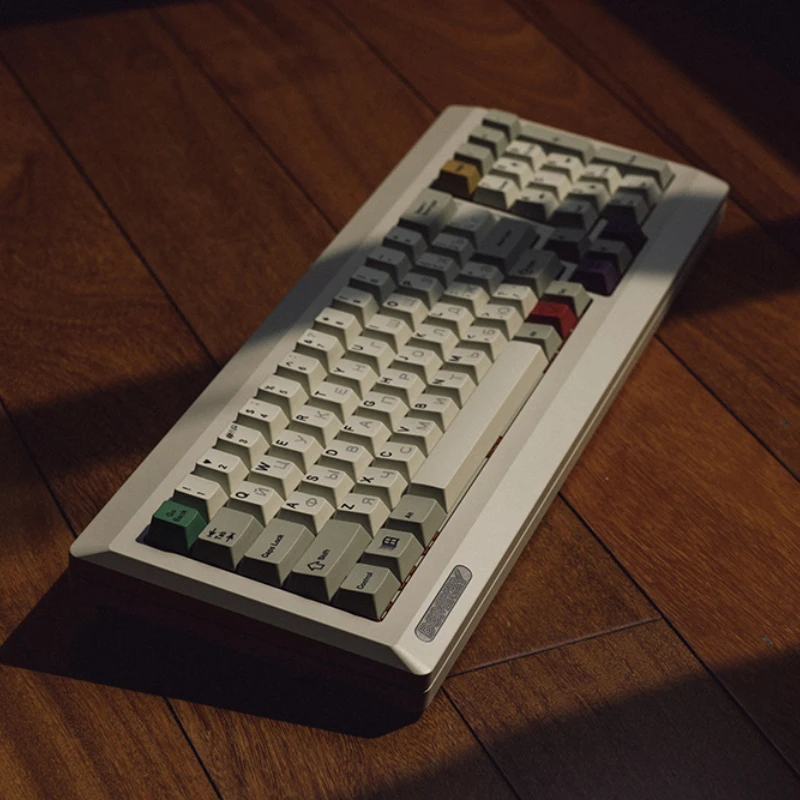 Vintage รัสเซีย Keycap ชุด PBT 155key ที่กําหนดเองส่วนบุคคลแป้นพิมพ์สีเทาหมวกเชอร์รี่โปรไฟล์ Gaming KeyCap สําหรับแป้นพิมพ์เครื่องกล