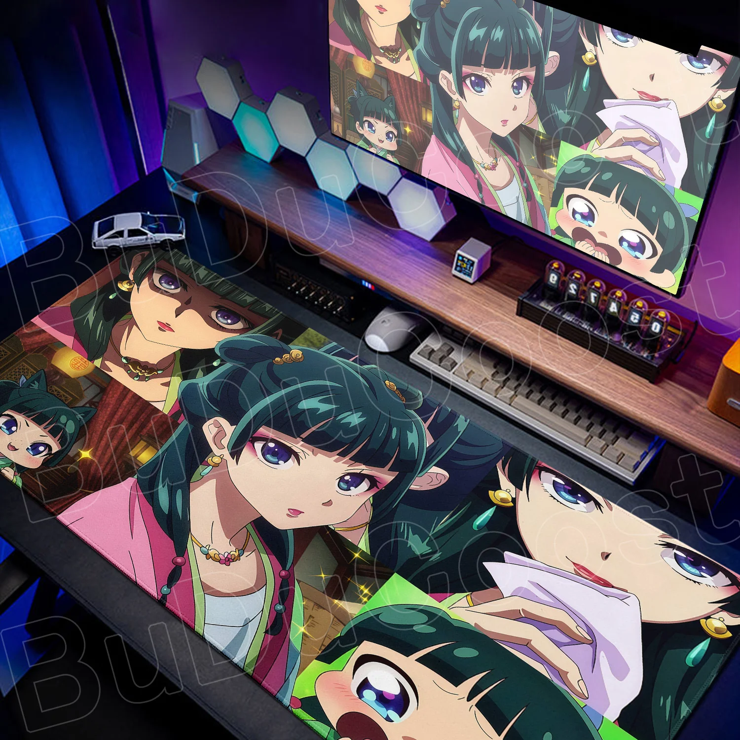 

Anime Mousepad 900x400mm Rubber Non-slip Base Desk Mat HD Print Cute Apothecary Diaries Laptop Keyboard Rug Pc Gamer Accessories