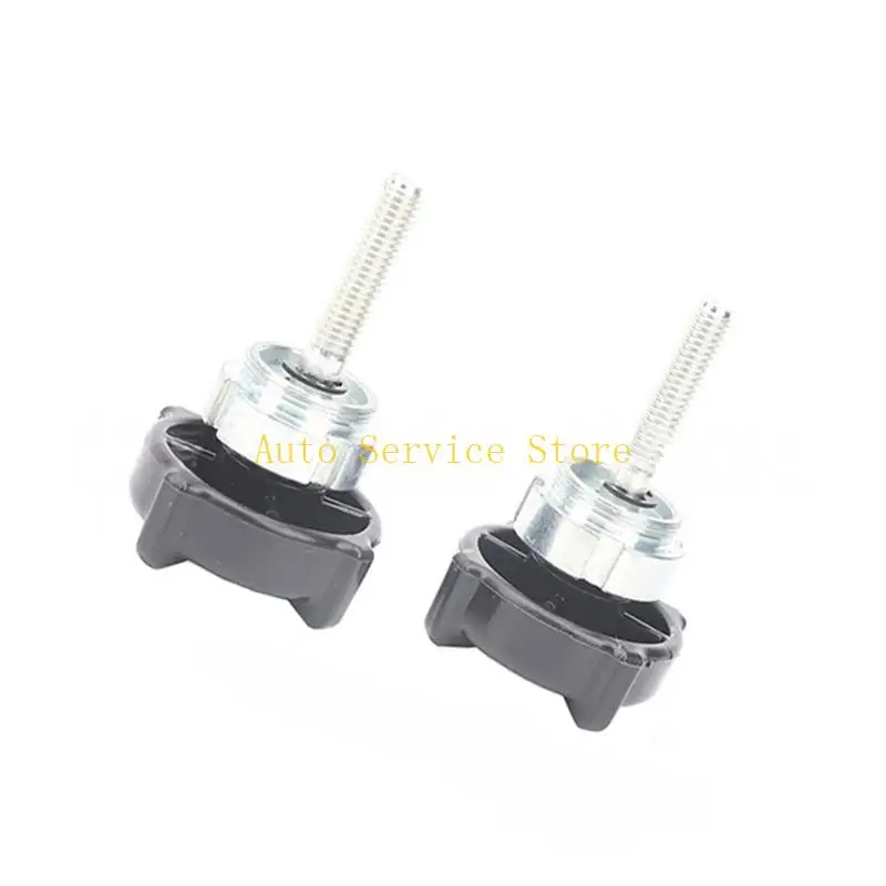 462A Motorcycle Clamp Bolt Pair with Knob Body, 2 Piece Handlebar Fastener Set with Threaded Shaft for Repair and Rebuild