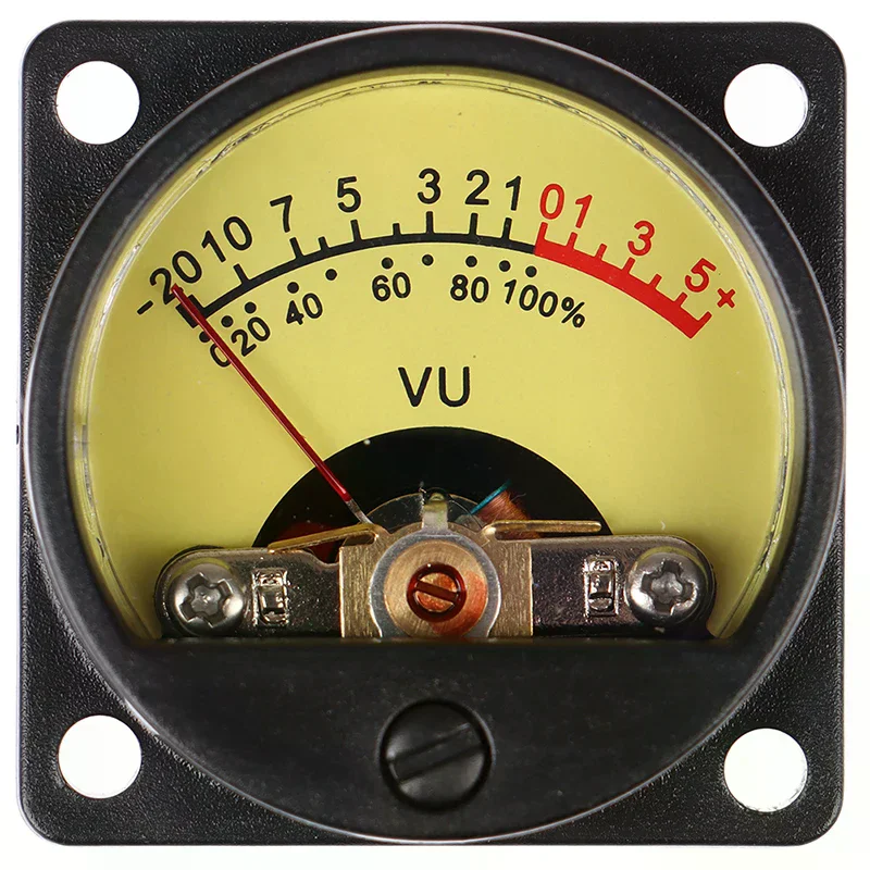 Panel VU Meter 6-12V Bulb Warm Back Light Recording Audio Level  Meter 1Pc