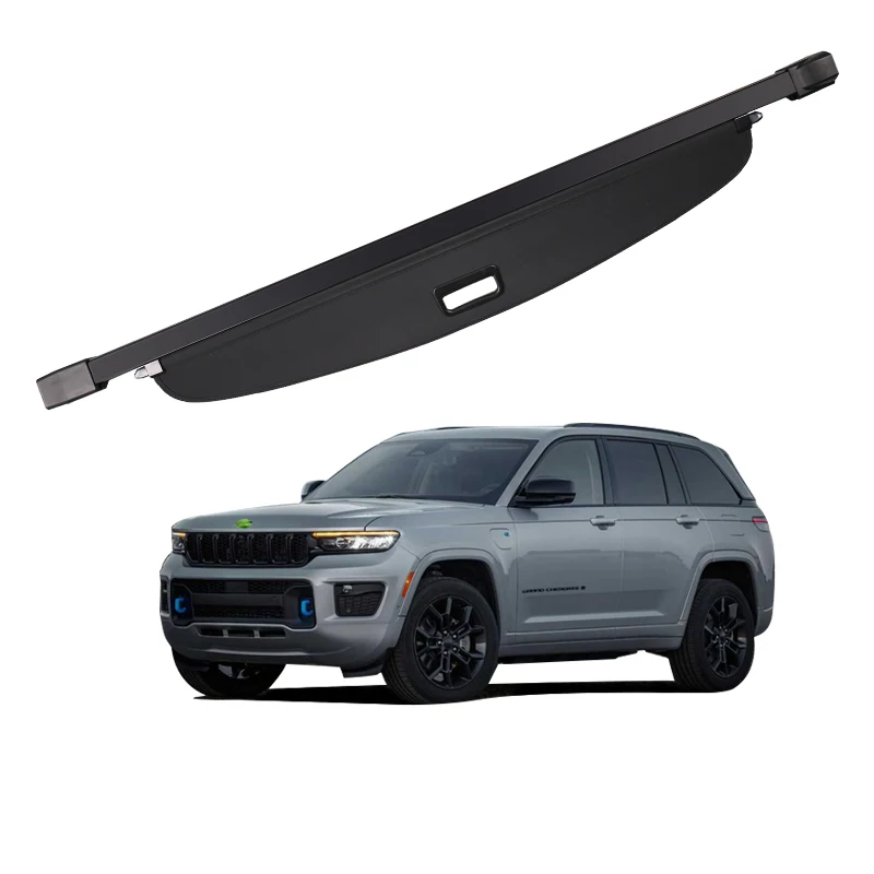 

For Jeep Grand Cherokee L 5 seats 2023+ Retractable Trunk Cargo Cover Parcel Rack Anti-Peeping Shield Privacy Auto Accessories