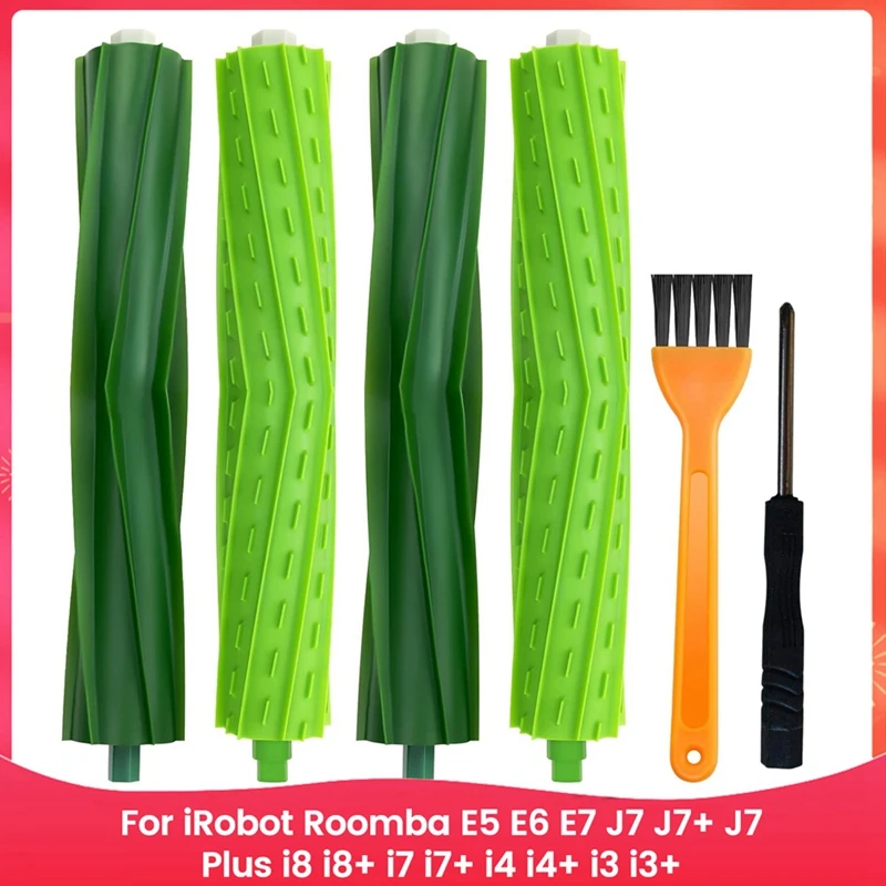 

Rubber Roller Brush Replacement Parts For Irobot Roomba E5 E6 E7 J7 J7+ J7 Plus I8 I8+ I7 I7+ I4 I4+ I3 I3+ Accessories