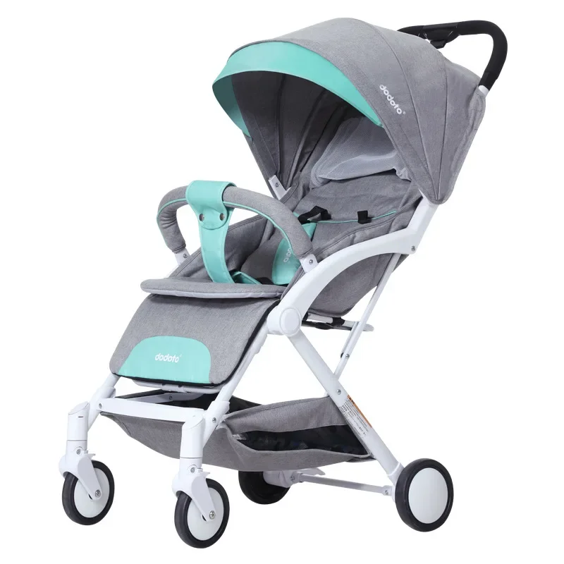 

Folding Stroller High Landscape Ultra-lightweight Newborn Travel Stroller Can Take on The Plane Four Wheel Baby Stroller