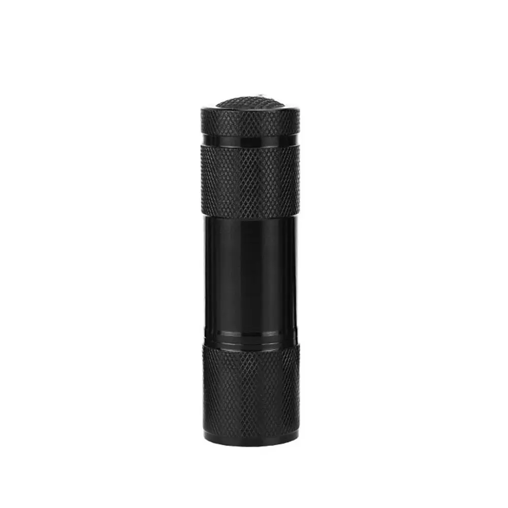 Waterproof 395nm Invisible Ink Marker Ultra Violet Purple Light 9 LED Flashlight UV Torch
