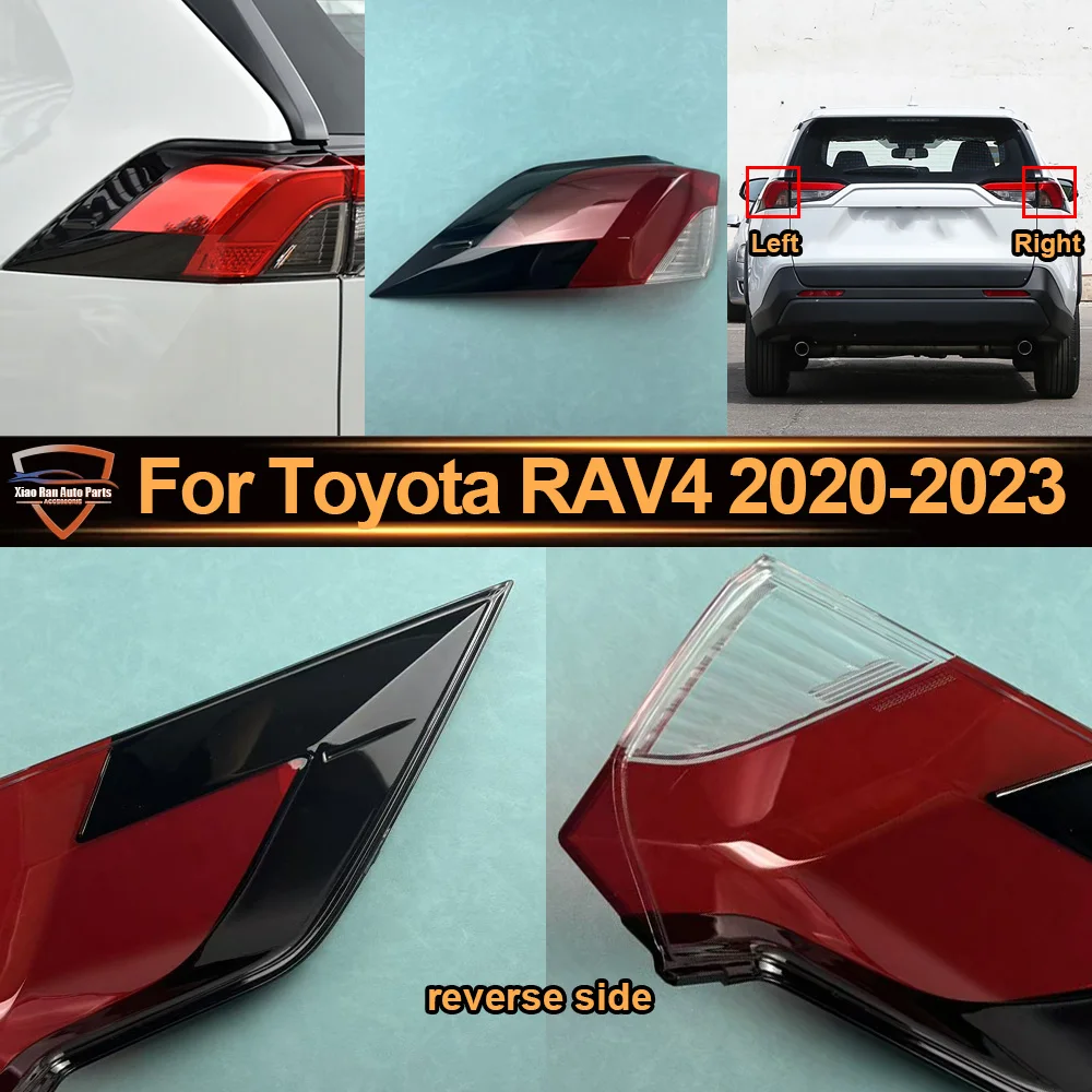 

For Toyota RAV4 2020 2021 2022-2023 Car Accessories Outside Taillight Tail Lamp Cover Rear Signal Parking Light Shell Plexiglass