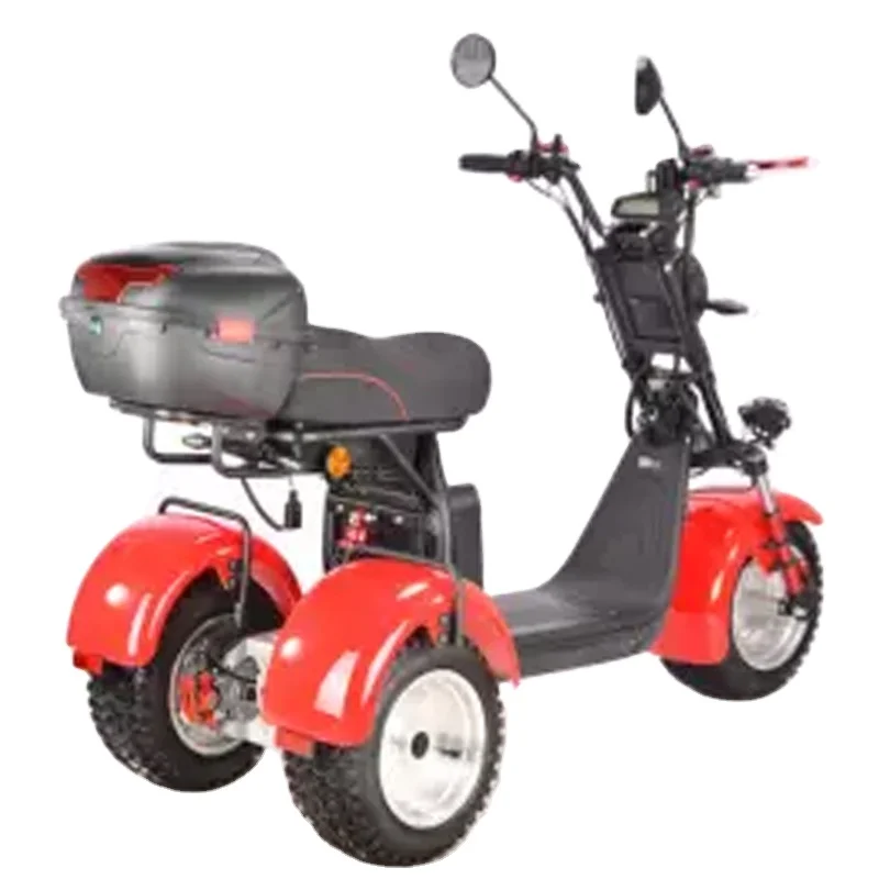 Classic high efficiency CP-7 flexible 4000W dual strong power motor 3 wheel Electric Trike scooter tricycle with tailbox