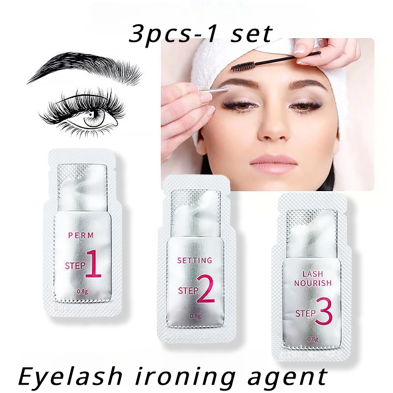 3 Stuks/partij #1 #2 #3 Sachet Lash Lift Lotion Wimper Permanent Lash Lifting Kit Wimper Voeding Lotion Oogmake-Up Tools