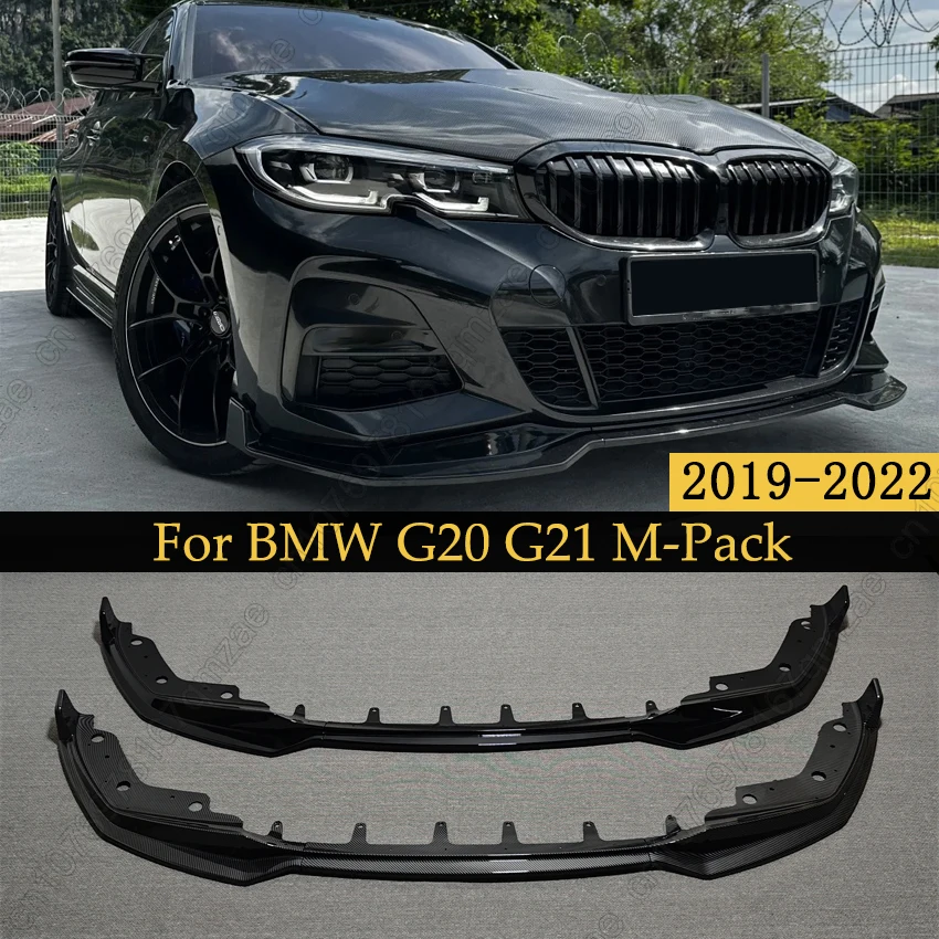 

Передний бампер, разделитель подбородка для BMW 3 серии G20 G21 M-Pack 320i 330i M340i xDrive 2019-2022, спойлер для тюнинга, комплекты для укладки