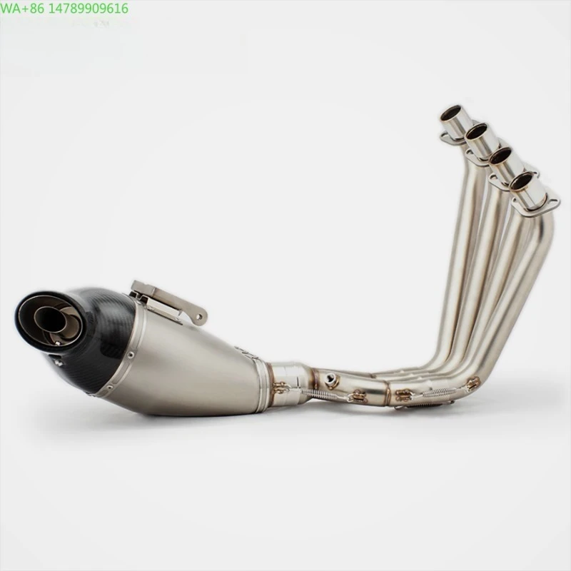 Forged Exhaust System For MotorcycleNew Cb650r Motorcycle Exhaust Low Mount Full-System 2021-2025 Stainless Steel Tip 4-I