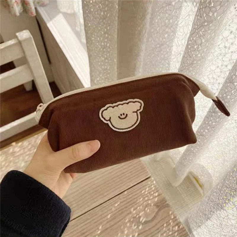 Estuche de lápices Kawaii de gran capacidad, estuche para bolígrafos, suministros escolares