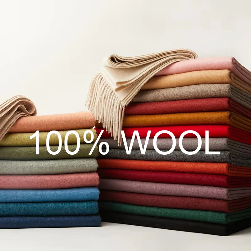 

100% Wool Scarf for Women/Men Winter Fall Pure Wool Warm Wrap Pashmina Shawl Soft Cashmere Scarves for Ladies/Men 70*200cm