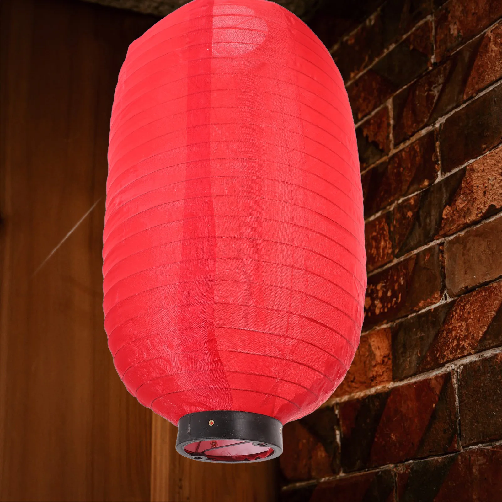 

2 Pcs Outdoor Waterproof Silk Lantern Miss Decors Iron Wire Decorative Red Japanese Hanging Lanterns Indoor