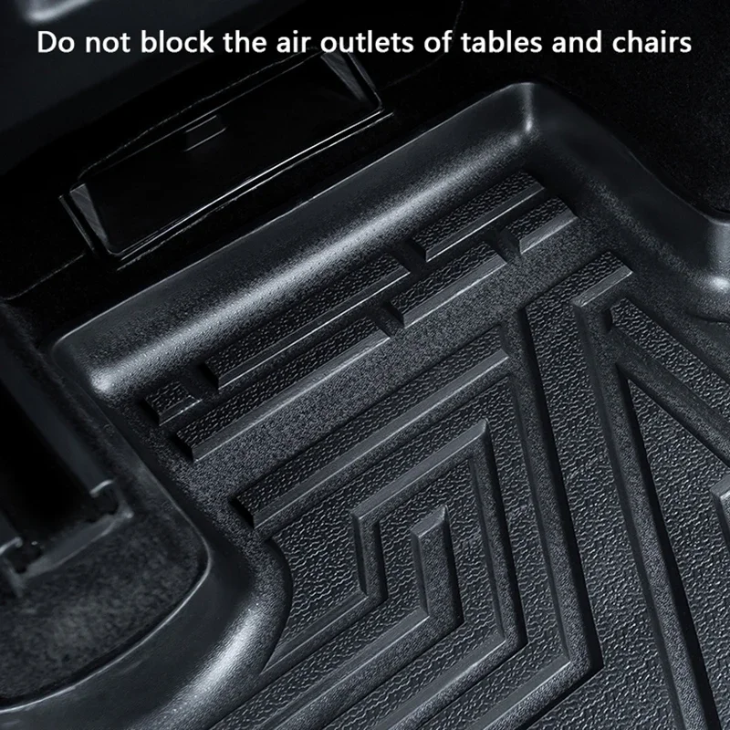 Car All-Weather Floor Mat For Tesla Model Y 2021 2022 2023 2024 TPE Car Waterproof Non-slip Foot Pad New Design Style Car mats