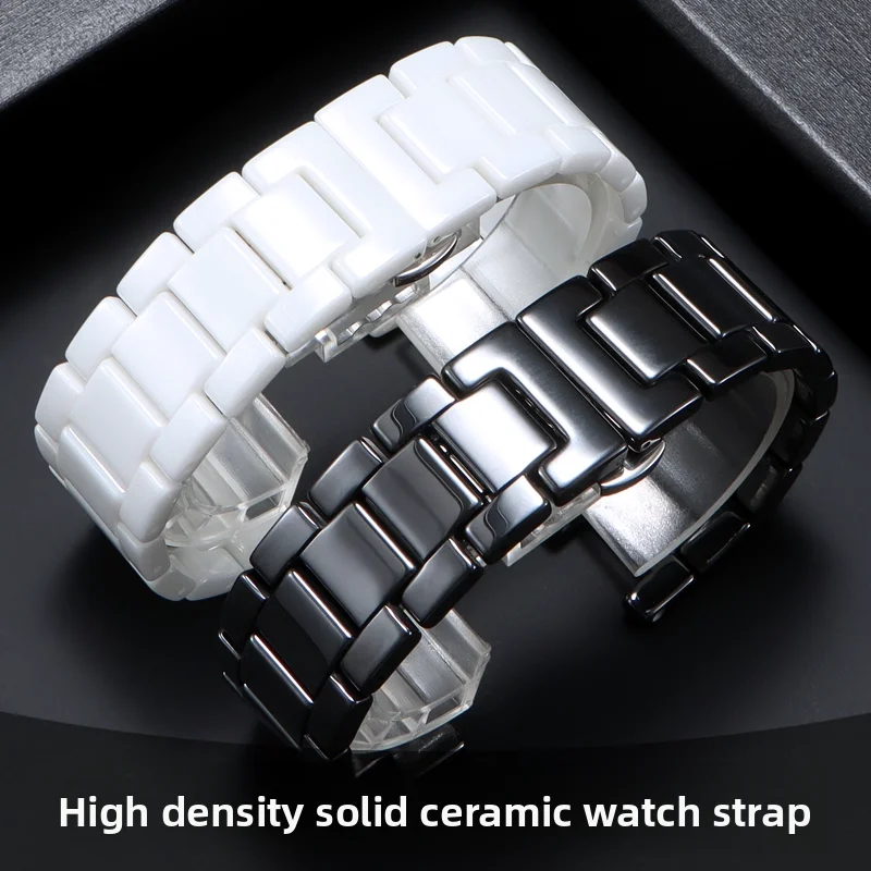Concave Ceramic Strap For G-ucci Omega Gc Guess Dior Pasha 20*11mm 18*10mm 16*8m Notch Wristband Men Women Watchband Accessories