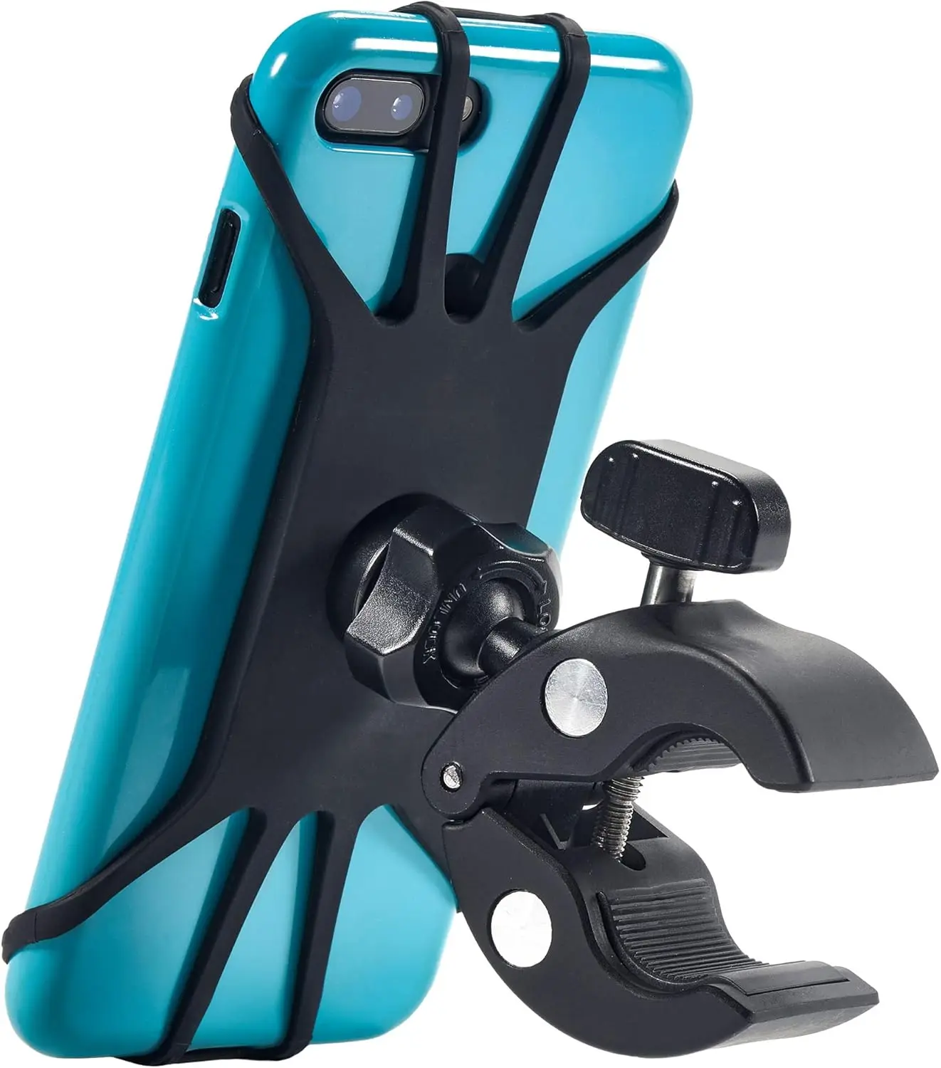 

2025 Enhanced Bike Phone Mount - Secure & Adjustable Holder for All Smartphones, Stress-Resistant Design